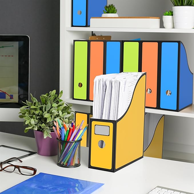 Simple Houseware Magazine File Holder Organizer Box - 12 Pack