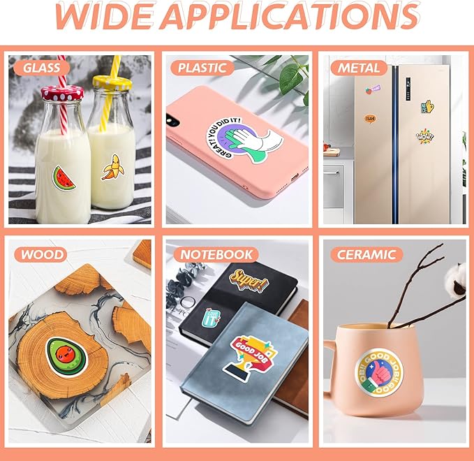 HTVRONT Printable Vinyl Sticker Paper - 8.5"x11" Glossy White printable vinyl for inkjet printer 25Pcs - 100 g Dries Quickly and Holds Ink Beautifully