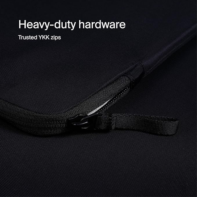 Urth Naos Laptop Sleeve - 15-16 Inch Padded, Water Resistant, Recycled Laptop Case Compatible with MacBook Air/Pro in Black