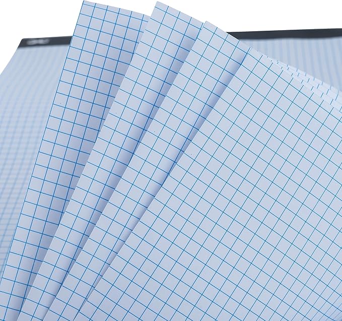 Mr. Pen- Graph Paper, 2 Pack of 22 Sheets, 17"x11", 5x5 (5 Squares per inch), Graphing Paper, Grid Paper Pad, Math Graph Paper Pad, Drafting Paper, Computation Pads, Large Graph Paper