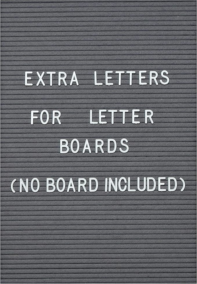 Extra Letters (NO BOARD INCLUDED) Symbols and Script Words for MAINEVENT Felt Letter Boards (Letters and Words Only Does not Include Board), Extra Set Of Letters for Message Boards
