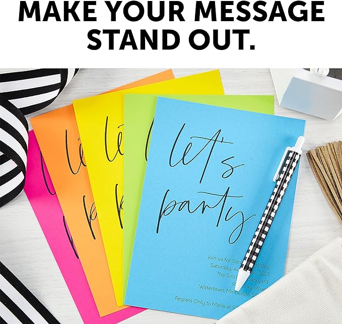 Neenah Astrobrights(R) Bright Color Paper, 8 1/2in. x 11in., 24 Lb, Assorted Colors, Ream Of 500 Sheets, 21289 (Pack of 2)