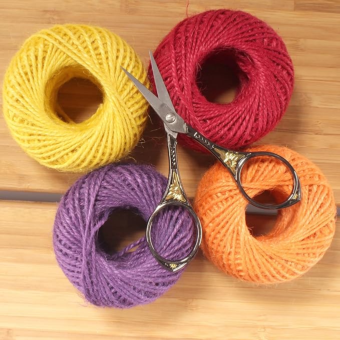 JubileeYarn Sun Motif Embroidery Craft Scissors - Bronze - 10 Scissors