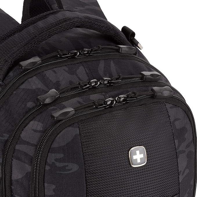SwissGear Cecil 5505 Laptop Backpack, Black Cod/Camo, 18-Inch