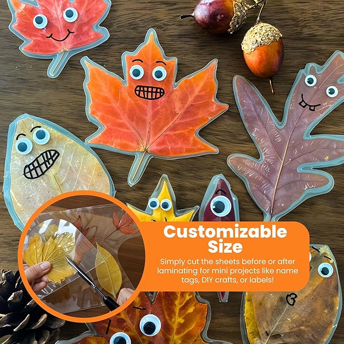 Performore 100 Pack Laminating Sheets, Hold 11 x 17 Inch, 3.5 Mil Clear Thermal Laminating Pouches 11.5 x 17.5 Inch Lamination Paper for Laminator, Round Corner