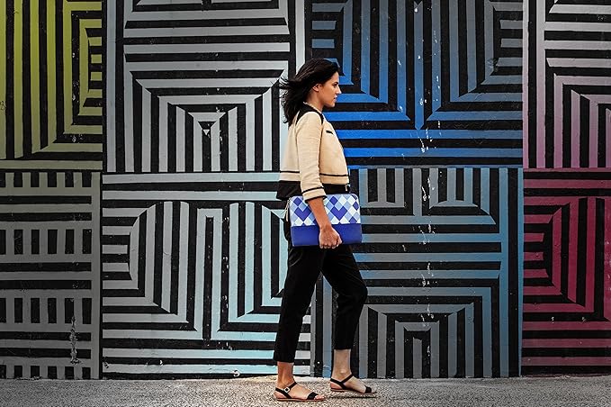 STM Grace, Women's Laptop Sleeve for 13-Inch MacBooks and Ultrabooks - Blue Diamonds (stm-114-106M-19)