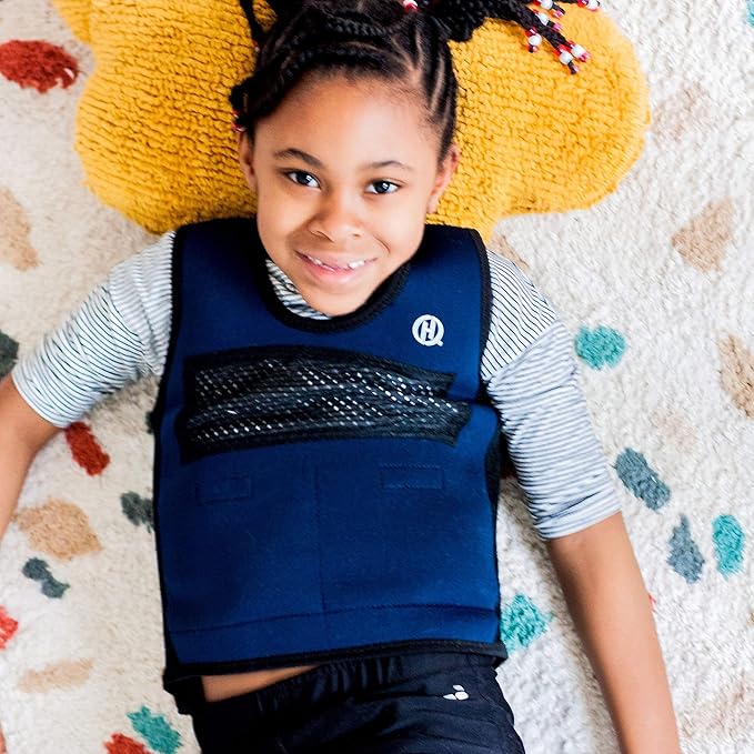 Harkla Weighted Vest for Kids - Neoprene Compression Vest - Ages 2 to 4 - Adjustable Kids Weighted Vest with 2lb Weight - Breathable and Washable Compression Vest - Small