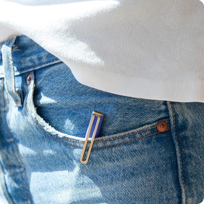 U Brands Catalina Felt Tip Pens, Set of 6, Assorted Colors with Gold Details, Medium (0.7 mm) Point, Assorted Color Ink