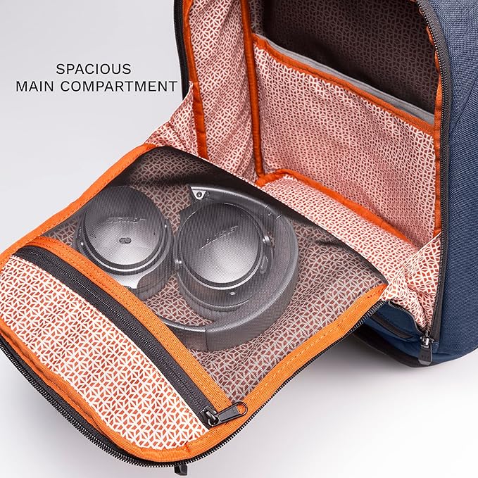 Knack Series 1 Laptop Backpack Fits up to 15 Inch - Knack Bags Carry-On Backpack, TSA Approved, Expandable Travel Backpacks With 3 Day Outfit Capacity (Indigo Blue, Medium)