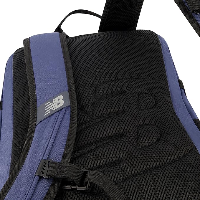 New Balance Laptop Backpack, Terraine Bungee Computer Travel Bag for Men and Women, Blue, 18 Inch
