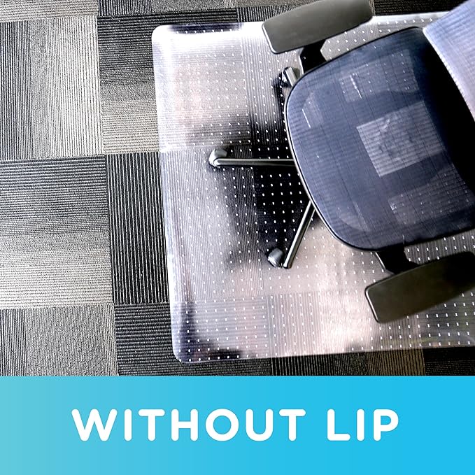 Dimex Office Chair Mat for Low Pile Carpet with Lip, 36" x 48", Clear