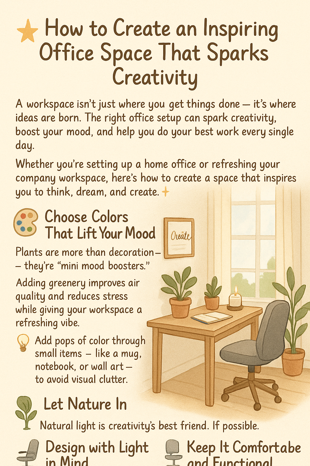 How to Create an Inspiring Office Space That Sparks Creativity