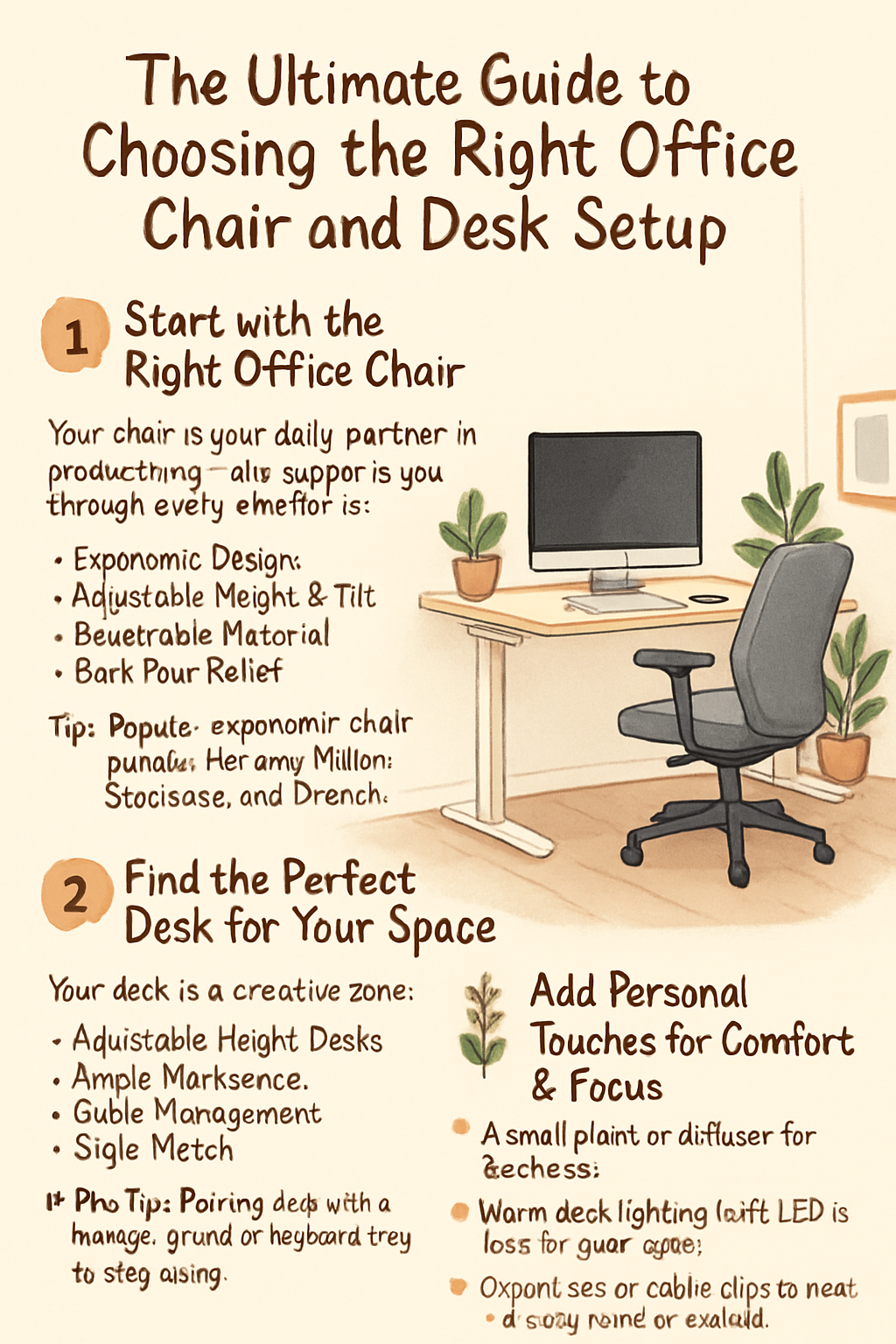 The Ultimate Guide to Choosing the Right Office Chair and Desk Setup