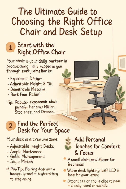 The Ultimate Guide to Choosing the Right Office Chair and Desk Setup