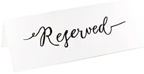 Apostrophe Games Dry Erase Name Tent Table Cards 8.5"" x 3"" (100 Pack) Reusable Name Cards, Classroom Name Tags, Wedding Guest Name Tents