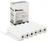 Universal Direct Thermal Printing Fax Paper Rolls, 0.5" Core, 8.5" x 98 ft, White, 6/Pack