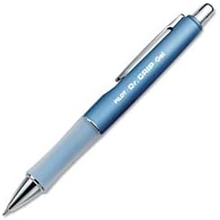 PILOT Dr. Grip Limited Refillable & Retractable Gel Ink Rolling Ball Pen, Fine Point, Metallic Ice Blue Barrel, Black Ink, Single Pen (36271)