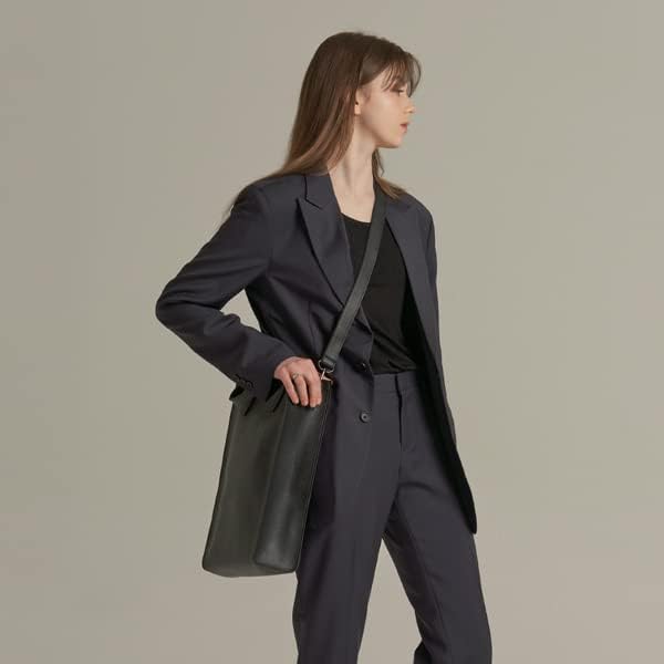 Messenger Bag for Men –Vegan Leather Laptop Squared Bag for Women Fits 16In Laptop – Crossbody Bag Men Shoulder Bag with Shoulder Strap