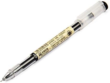 Gel Ink Pen Japanese Style Liquid Ink Rollerball Pens Quick Drying 0.35mm Ultra Fine Point Ballpoint Maker Pen Premium for Office School Stationery Supply,12 Pcs/Set, Black