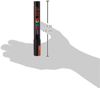 Posca Markers Set, 8 Medium Paint Markers 5M – Metallic Tones – Gold, Silver, Bronze, Metallic Blue, Metallic Green, Metallic Red, Metallic Pink, Metallic Violet