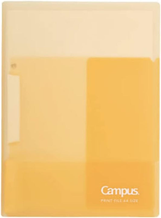 Kokuyo Campus Easy to Review Print File, Clip Folder, File Folder, A4, Yellow, Japan Import (FU-CE755Y)