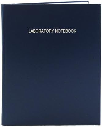 BookFactory Lab Notebook - 168 Pages (.25" Grid Format), 8 7/8" x 11 1/4", Blue Cover, Section Sewn Hardbound Laboratory Notebook (LIRPE-168-LGR-A-LBT1)