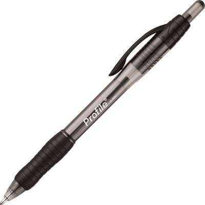 Paper Mate Profile Retractable Ballpoint Pens, Bold Point (1.4mm), Black, 12 Count