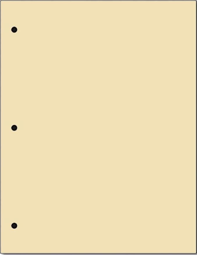 Copy And Printing Color Paper, 20 Lb. 3 Hole Punch 500 Sheets Per Ream. (Tan)