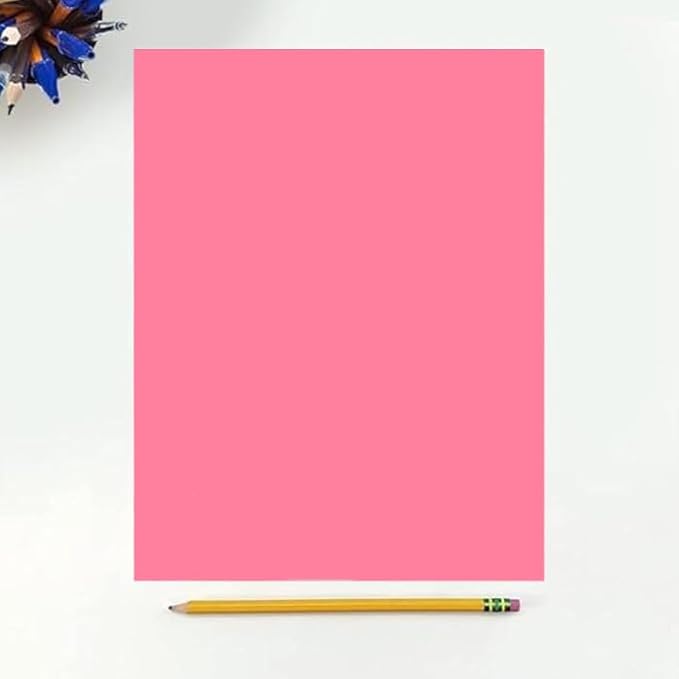 Colored Copy Paper, 20 LB 8.5 X 11, 500 Sheets (cherry)