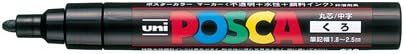 Mitsubishi Pencil Posca PC5M.24 Water-Based Pen, Medium Point, Round Core, Black