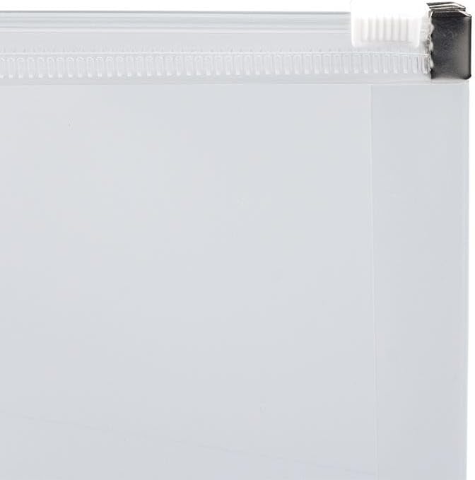 JAM PAPER Plastic Envelopes with Zip Closure - Letter Booklet - 9 3/4 x 13 - Clear - 3/Pack