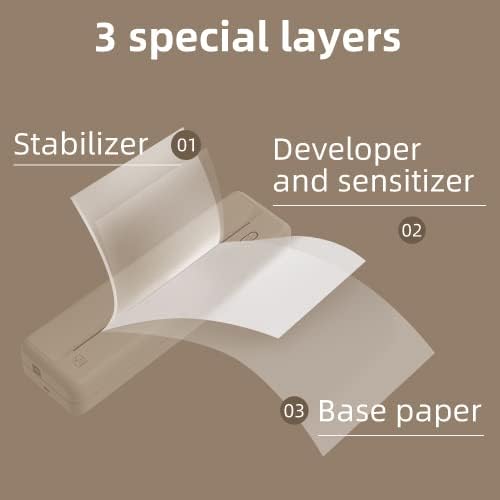 HPRT Printer Paper Rolls for MT810(2 Rolls | 4.3''x23')