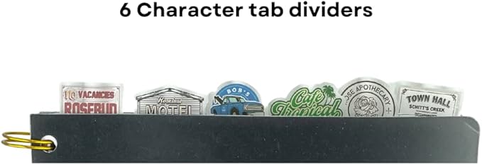 Innovative Designs Schitt’s Creek Tab Journal Notebook - Rose Apothecary, Spiral Bound, 144 Lined Pages, 8 x 7 inches