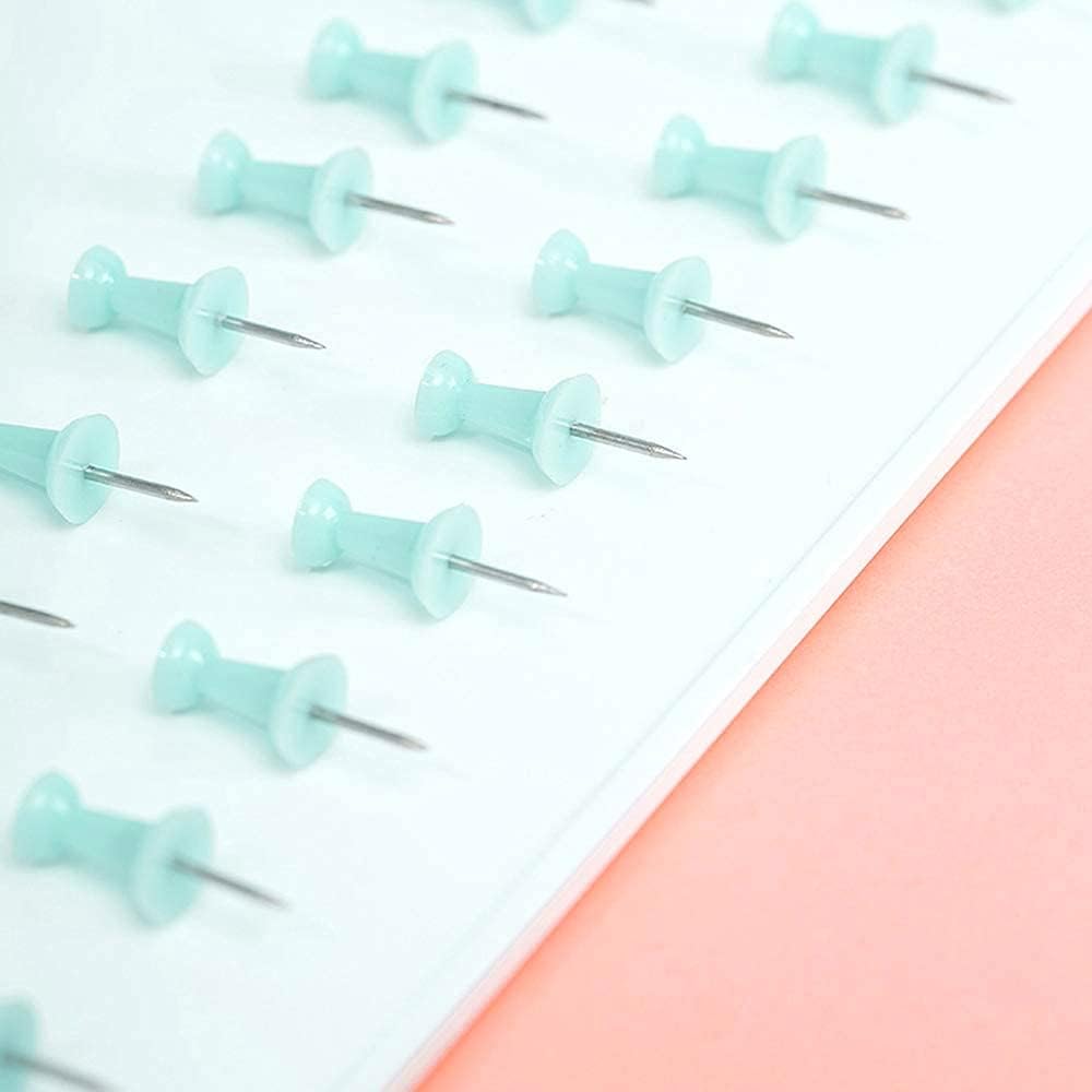 Paper Clips and Binder Clips Set, Metal Assorted Sized Binders with Push Pins, Cute Office Supplies for Desk, Desk Accessories (Green Set of 3)