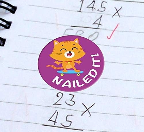 Sweetzer & Orange Teacher Reward Stickers – 1008 in 9 Designs, 1-Inch Motivational Sticker for Kids, Potty Training Reward and Teacher Supplies for Classroom