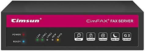 CimFAX T5 Fax Server Two-Port Fax2email Remote login All-in-one Fax System 200 Users Send/Receive Fax from PC/Phone/Mac V.34 High Speed Fax Modem (8GB)