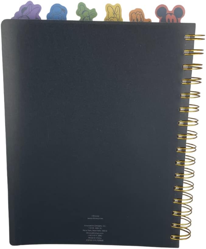 Innovative Designs Disney Pride Spiral Tab Journal Diary Notebook, Mickey Mouse Rainbow Pride Journal