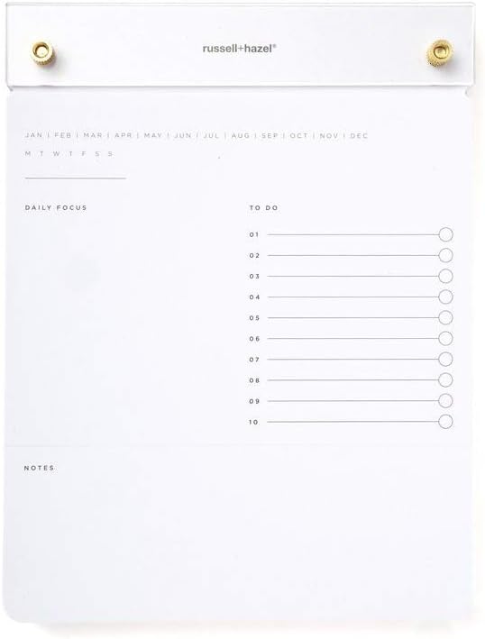 RUSSELL+HAZEL Acrylic Drafter’s Tablet, 6.375” W x 8.4375“ H, white (55748)