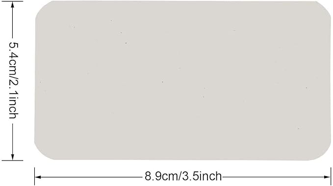 Penta Angel 100 Pcs Mini Paper Blank Gift Notes Cards DIY Craft Small Word Business Message Cards (White)