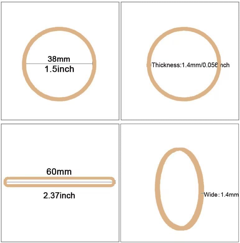 Rubber Bands Size#16,Elastic Band Beige #16 Small Rubber Band 500Pcs For Office Home Supplies(2-1/2" x 1/16'')