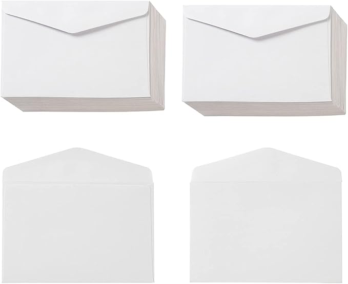 120 Pack Mini Envelopes Small Envelopes Self-Adhesive Kraft Paper Tiny Pockets for Business Cards Christmas Holiday Small Gift Cards Invitations Cards(4.13"×2.76") (White)