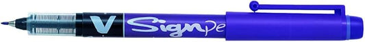 Pilot V Sign Pen Liquid Ink 2.0 mm Tip - Violet, Single Pen
