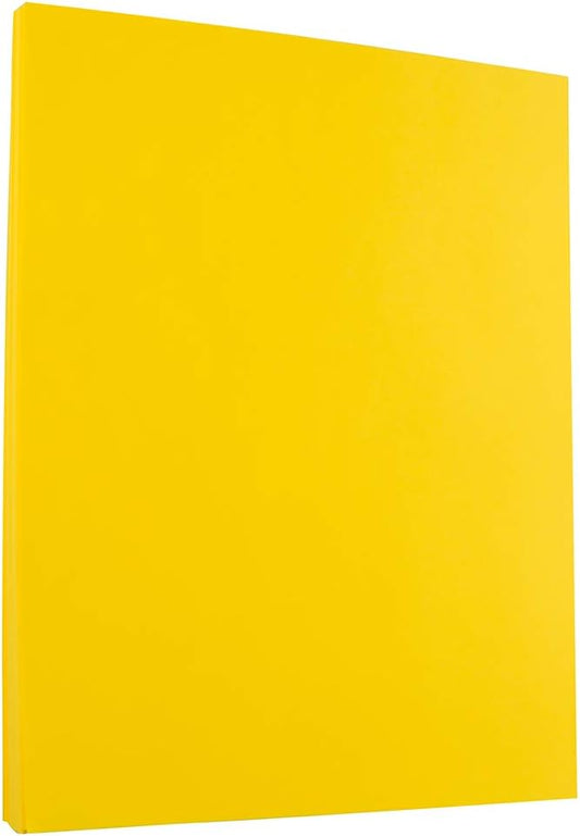 JAM PAPER Colored 24lb Paper - 90 gsm - 8.5 x 11 - Yellow Recycled - 500 Sheets/Ream