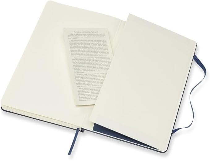 Moleskine Art Sketchbook, Hard Cover, Large (5" x 8.25") Plain/Blank, Sapphire Blue, 104 Pages