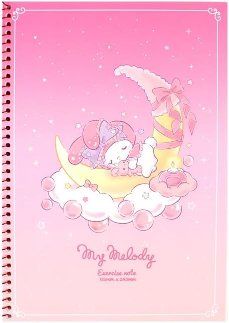Cute Unruled Blank Spiral Notebook, About 60 Sheets, 7.3 x 10.3 Inches, About 60 Sheets (Pink)