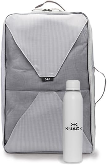 Knack Series 1 Laptop Backpack Travel Set Fits up to 15 Inch - Includes Expandable Packing Insert, and Knack's Insulated Bottle, TSA Approved, Expandable Travel Backpacks (Indigo Blue, Medium)