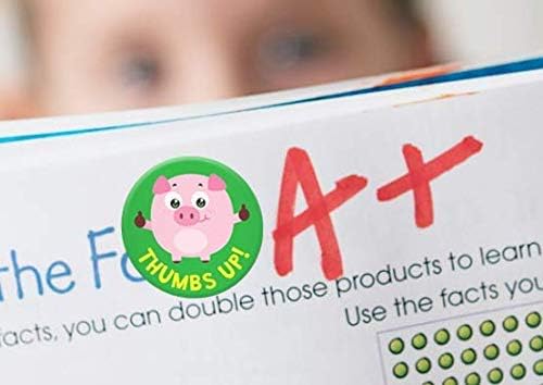 Sweetzer & Orange Teacher Reward Stickers – 1008 in 9 Designs, 1-Inch Motivational Sticker for Kids, Potty Training Reward and Teacher Supplies for Classroom