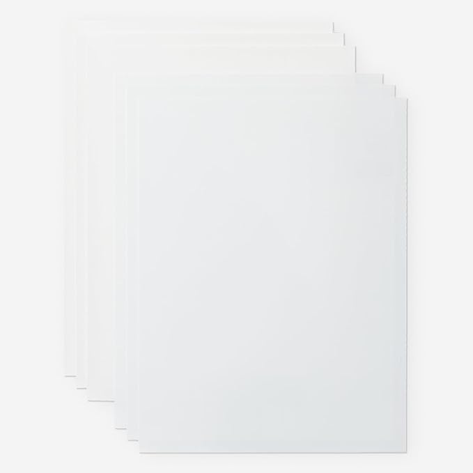 Cricut Waterproof Sticker Paper - US Letter Size (8.5in x 11in), Sticker Paper for Printer, Compatible with Cricut Maker, Explore 3, & Cricut Joy Xtra, Transparent (6 Ct)