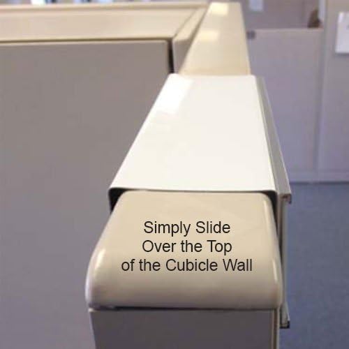 Quality Aluminum, Changeable Cubicle Nameplate Holder, Satin Silver Base, and Silver Name Plate Holder, Guaranteed Not to Crack (2.5" Cubicle Wall Depth)