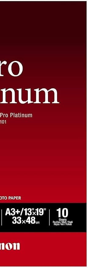 Canon 2768B018 Photo Paper Pro Platinum, 13 x 19 Inches, 10 Sheets